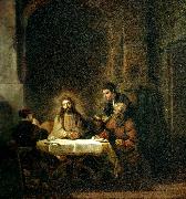 REMBRANDT Harmenszoon van Rijn kristus i emmaus oil on canvas